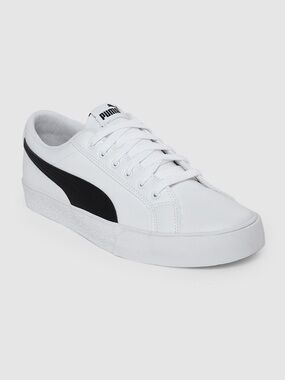 Puma White Sneakers with Black Formstrip